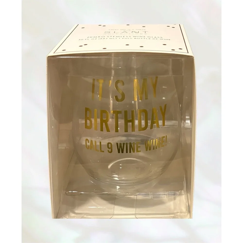 SLANT  Jumbo Stemless Wine Glass 